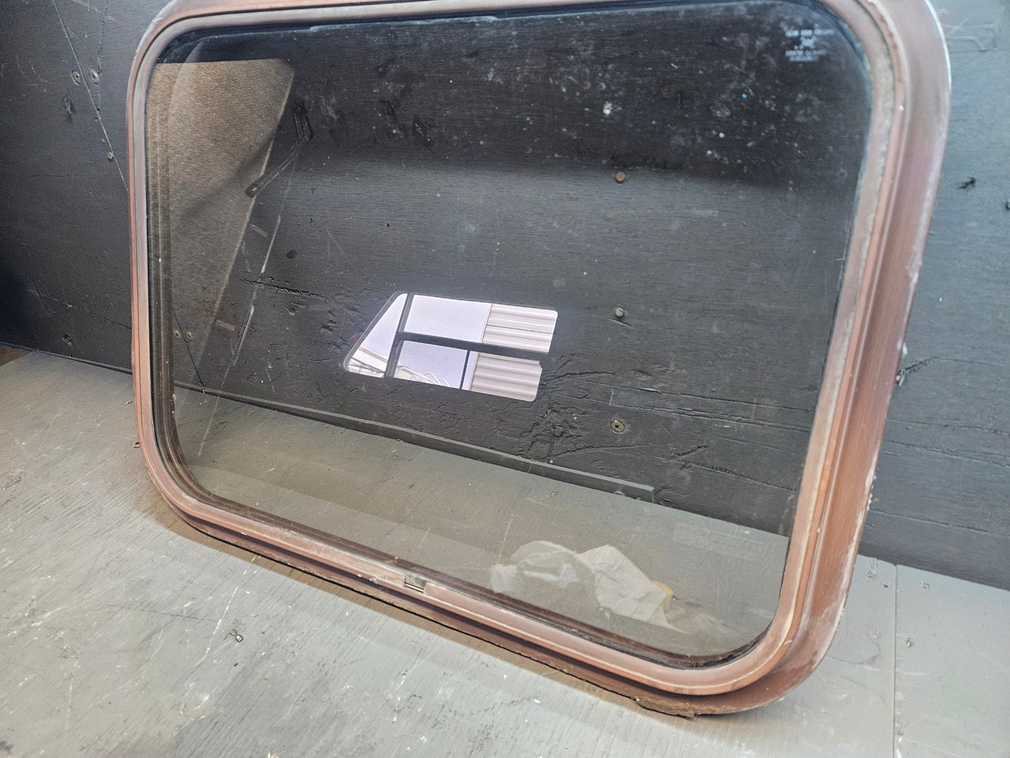 Poor condition solid window brown