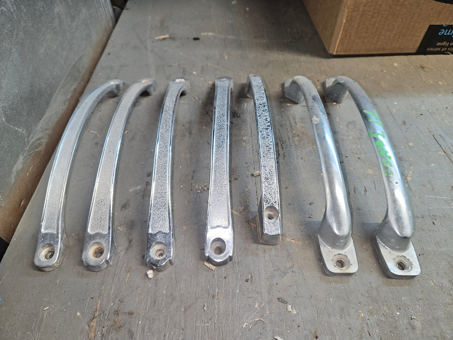 Entry grab handle chrome