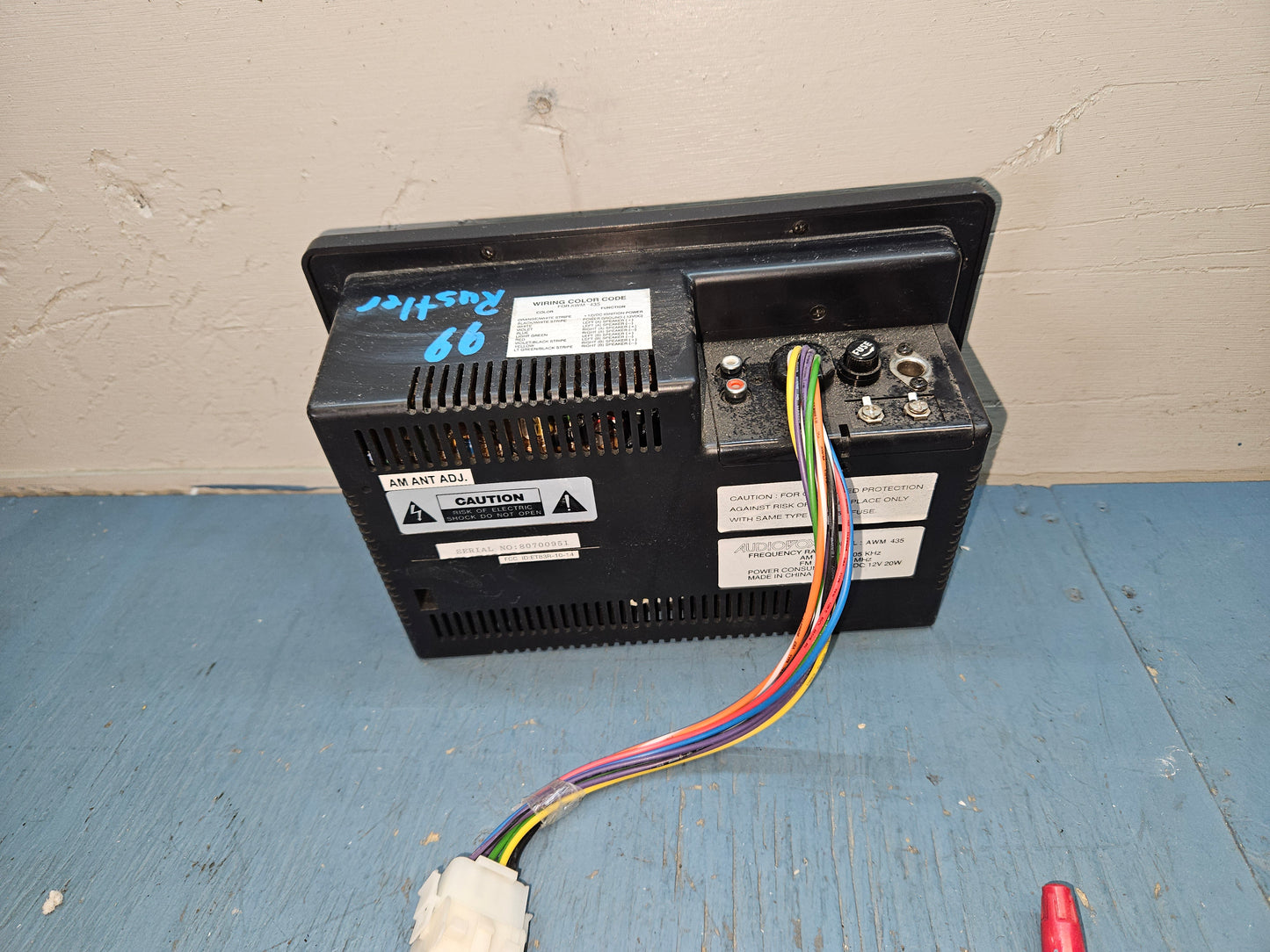 Audiovox stereo AWM435