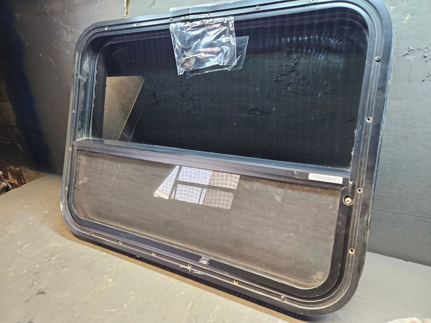 Crank open window black