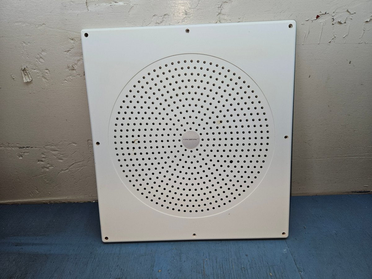 Concertone stereo ceiling sub woofer grill.