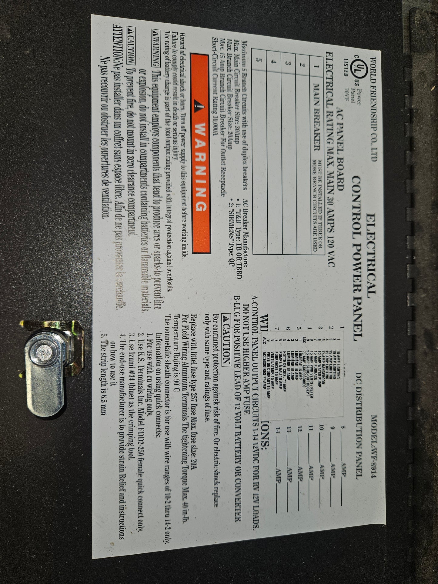 Electrical distribution box
