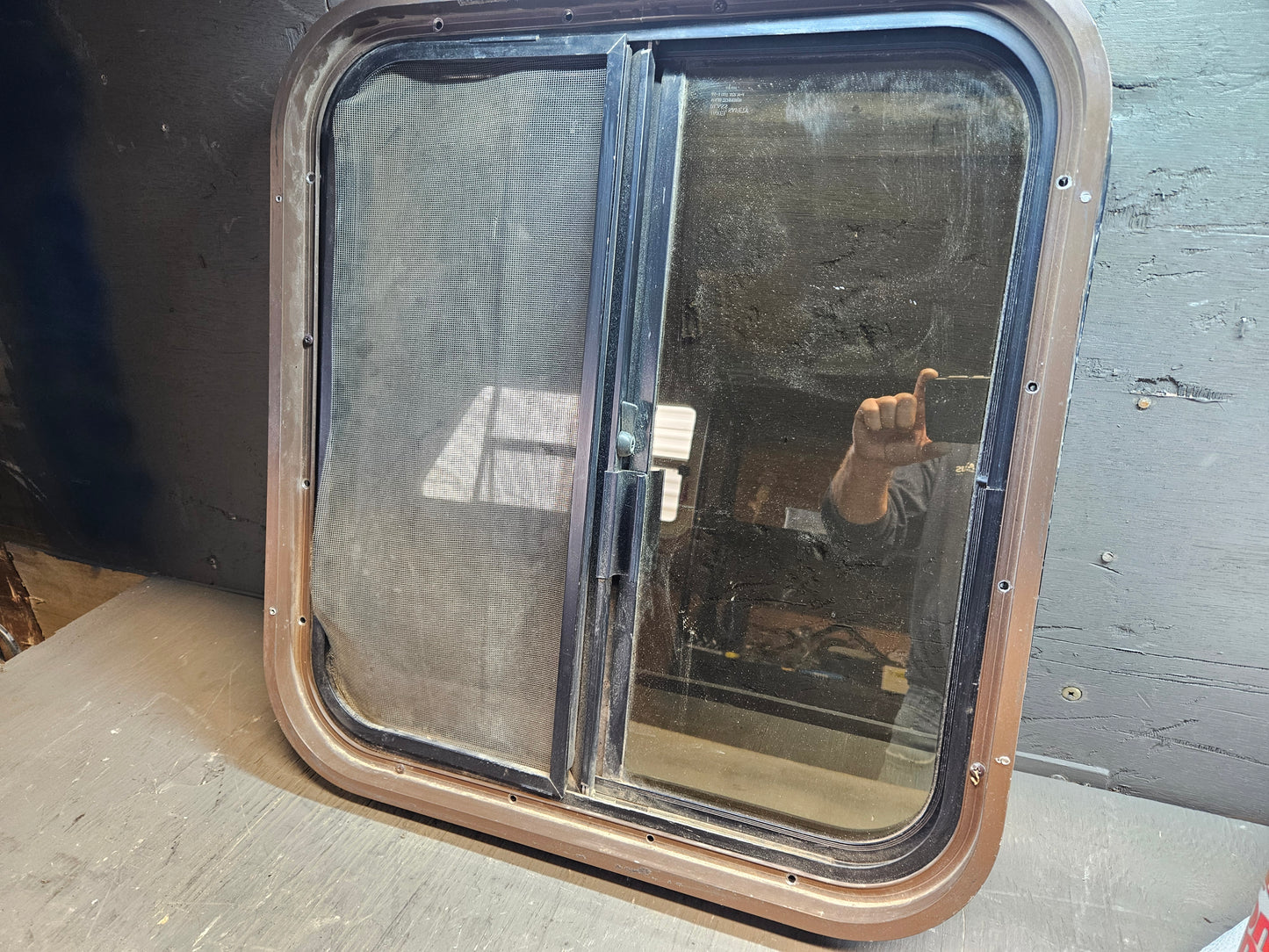 small Sliding window black