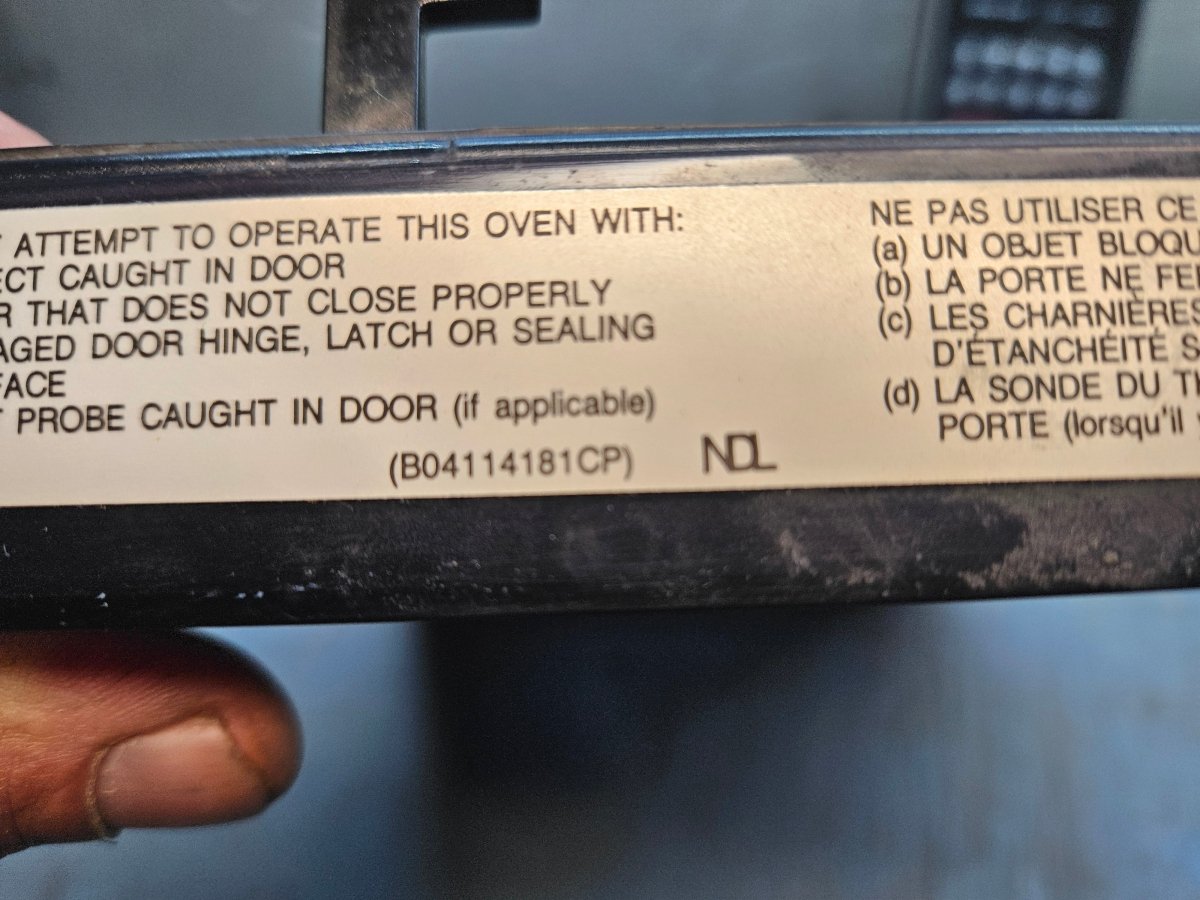 Microwave door Panasonic