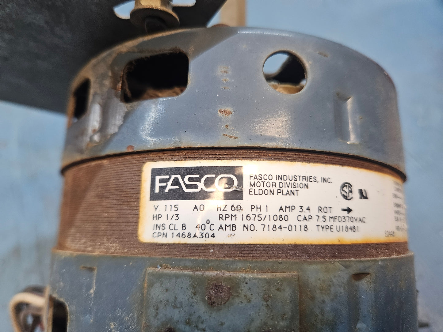 Fasco ac motor
