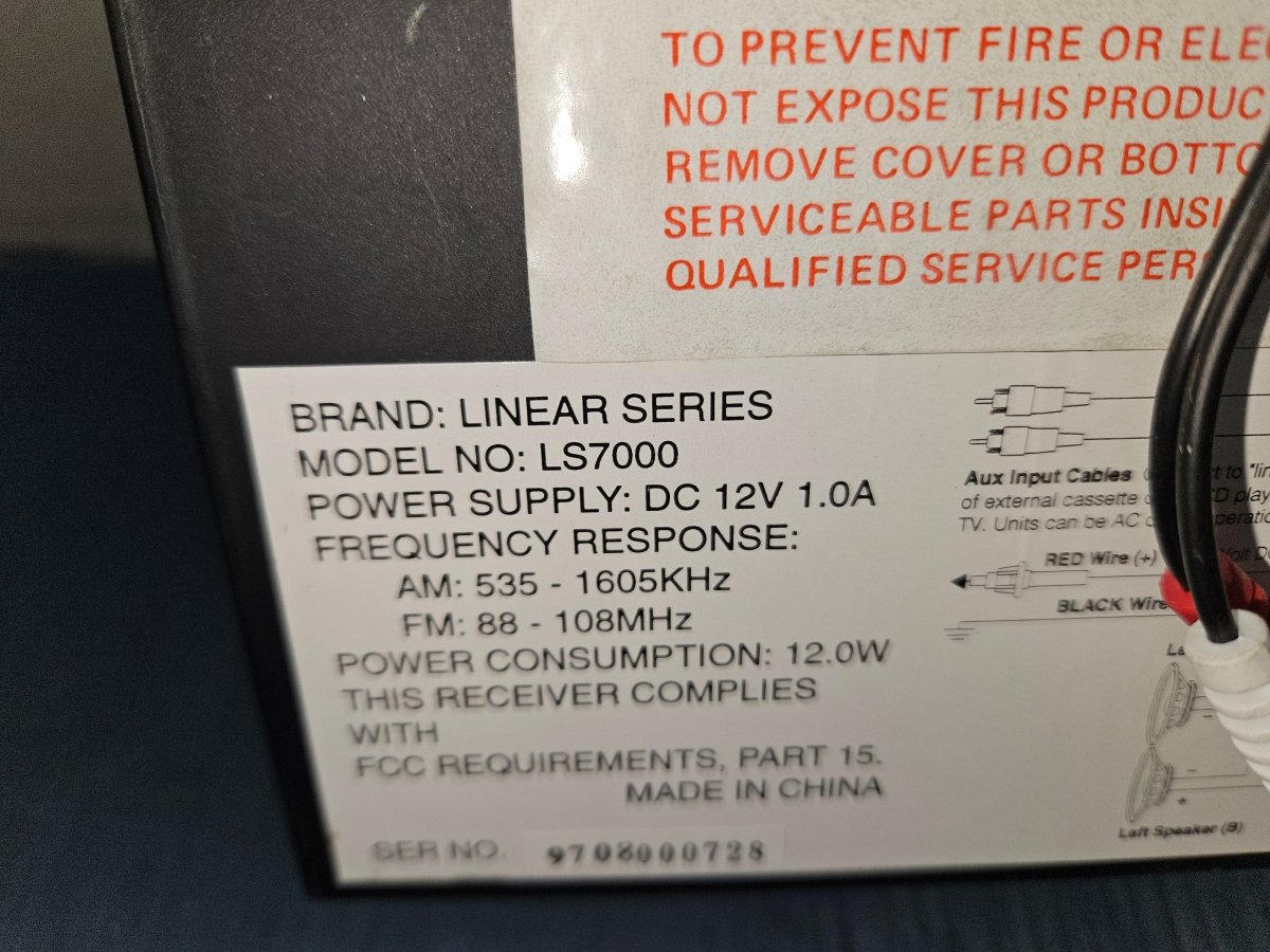 Linear Series stereo LS7000