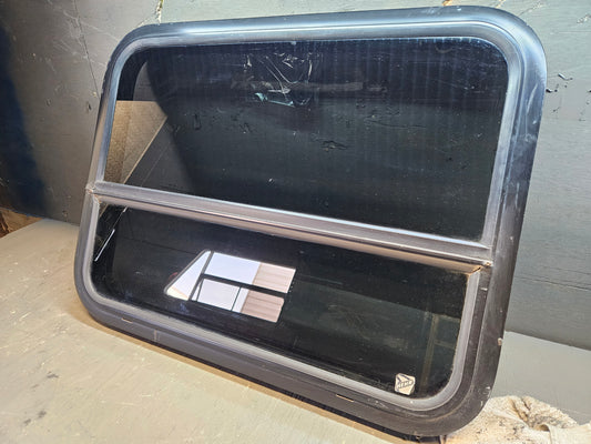 Crank open window black
