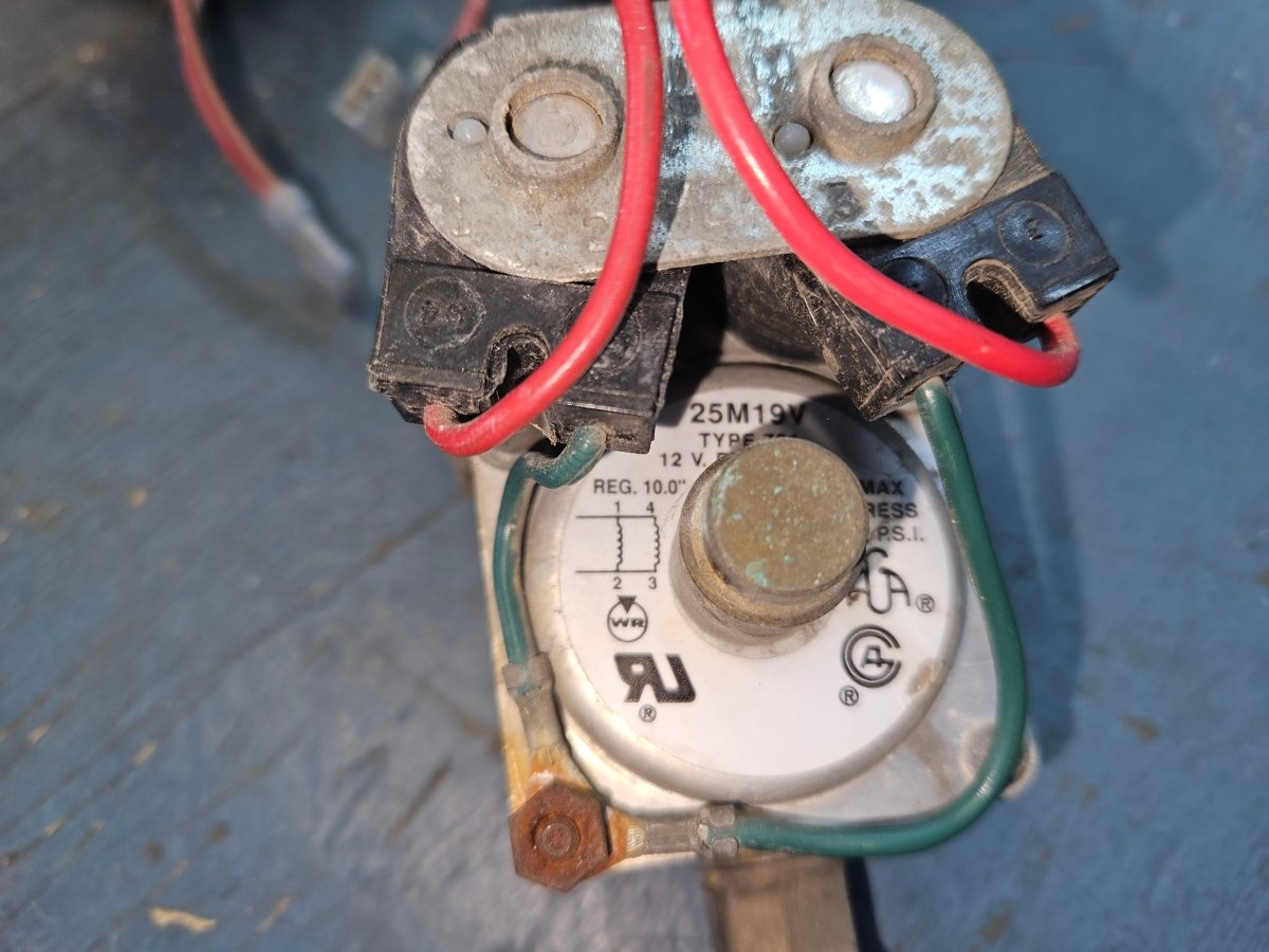 Atwood hot water tank gas valve