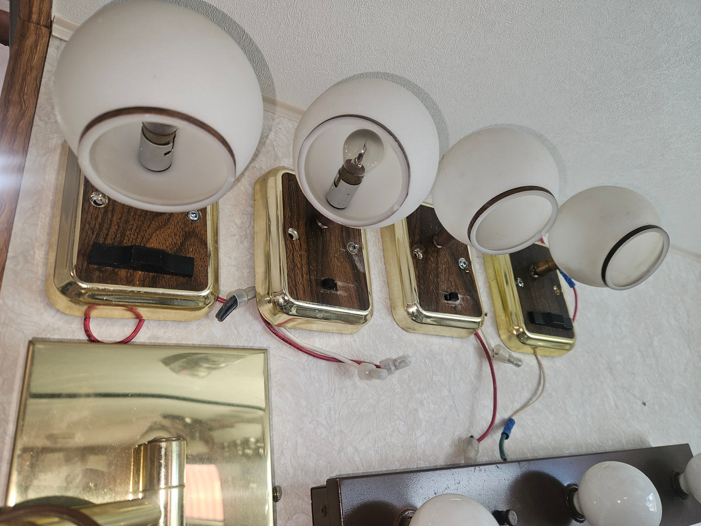 Wall mount lights, retro