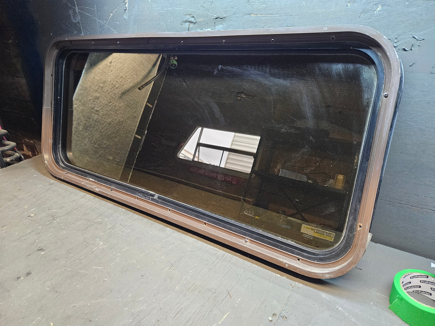 Solid window black