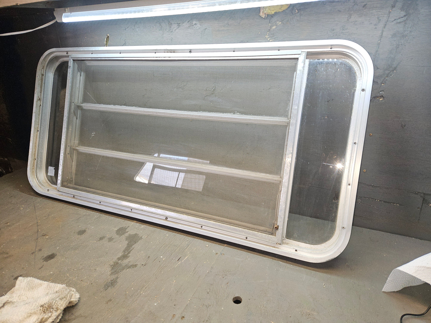 Silver crank out window