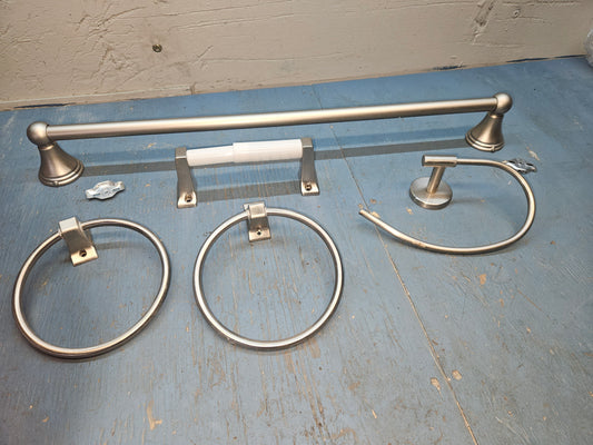 Bathroom set pewter