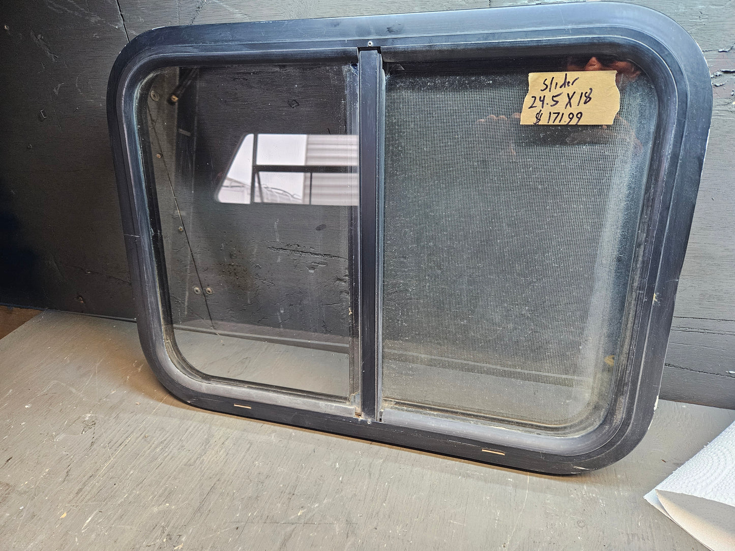Small  sliding window black