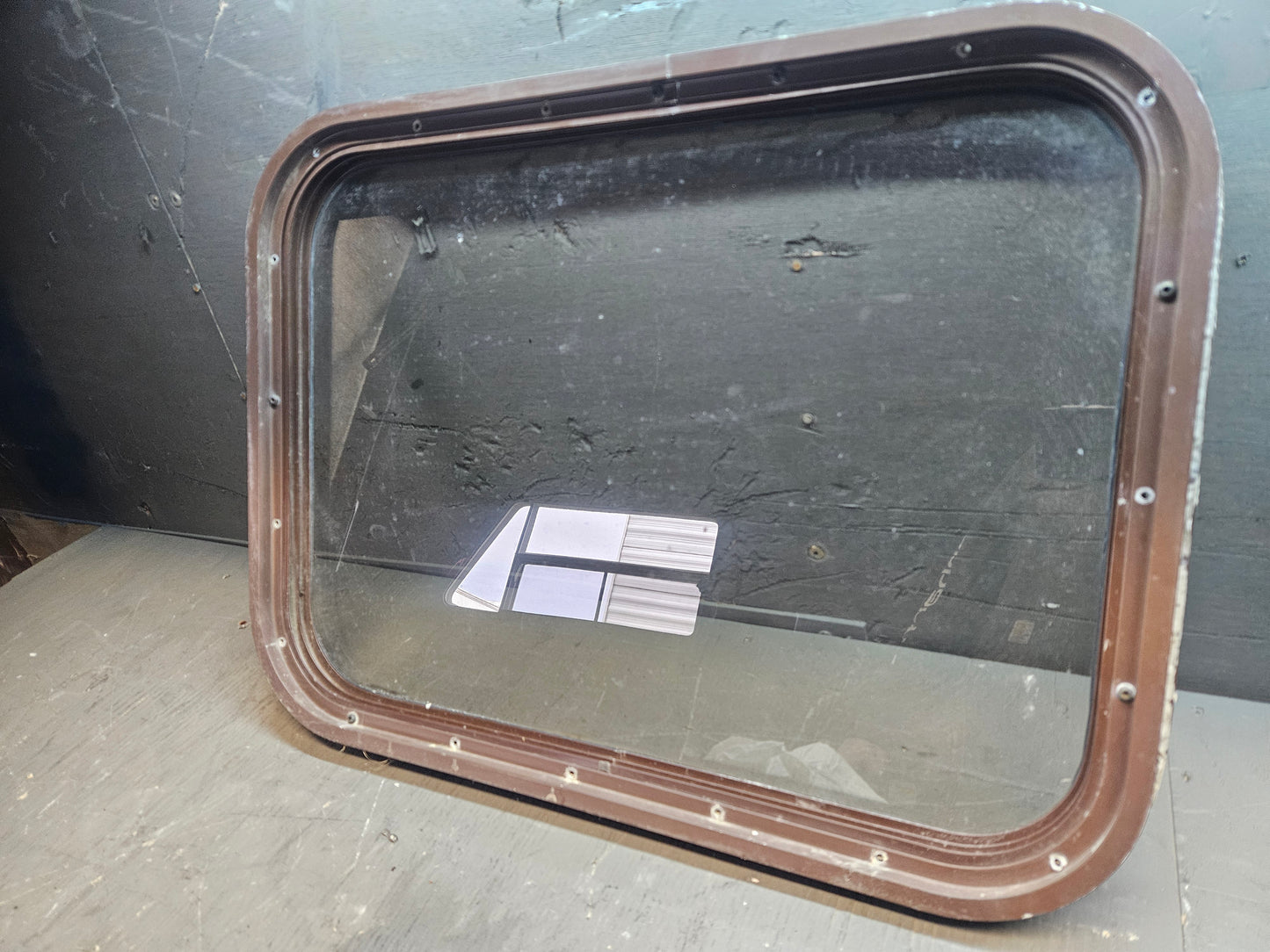 Poor condition solid window brown