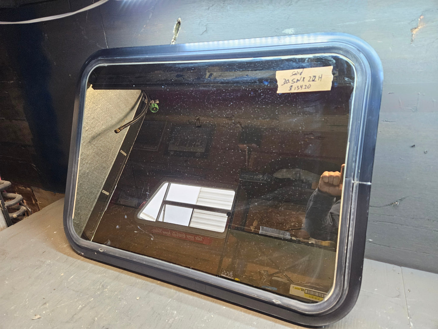 Solid window black