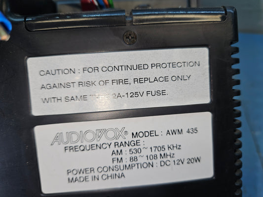 Audiovox stereo AWM435
