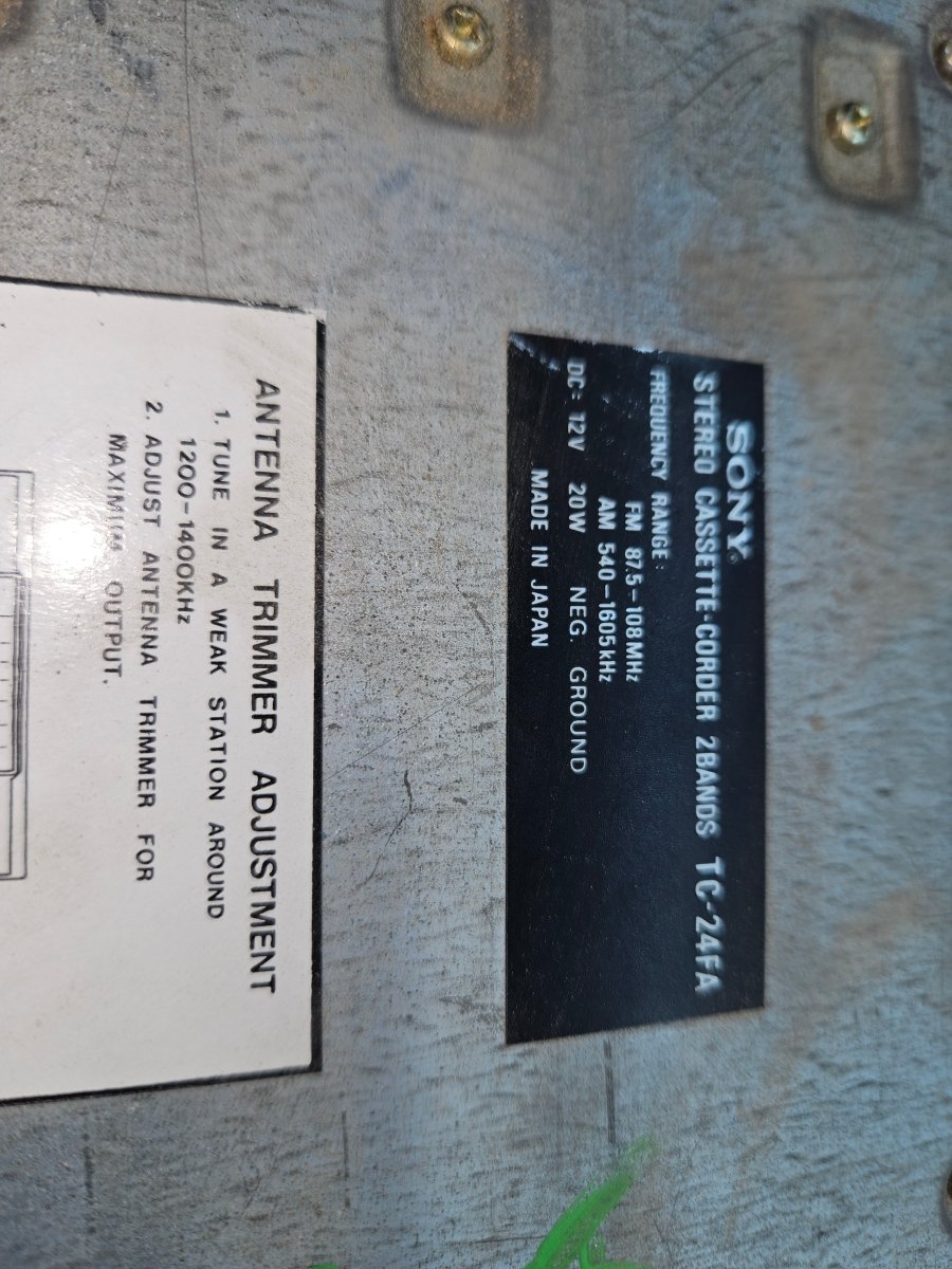 Sony stereo TC-24FA
