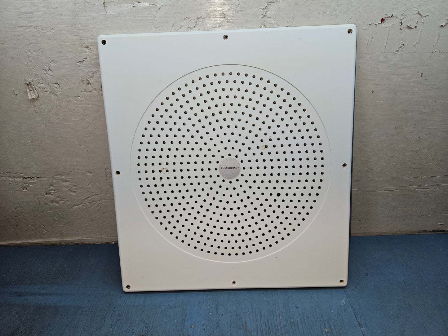 Concertone stereo ceiling sub woofer grill.