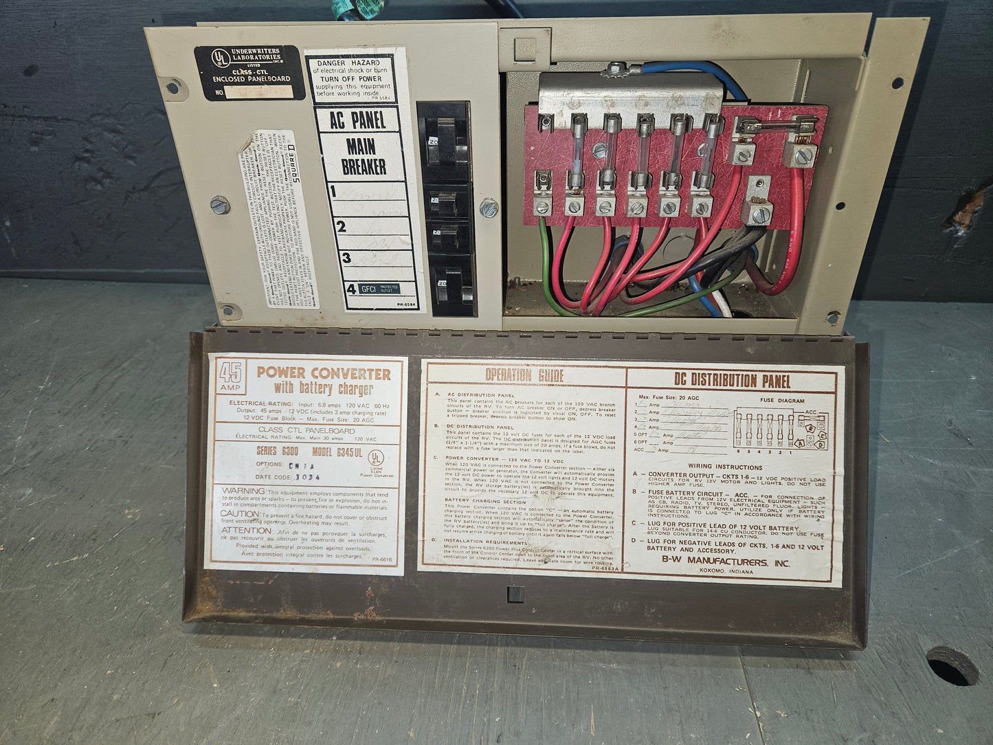 B W manufacturing  45 amp convertor