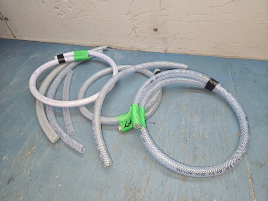 1/2 inch braided clear pvc hose