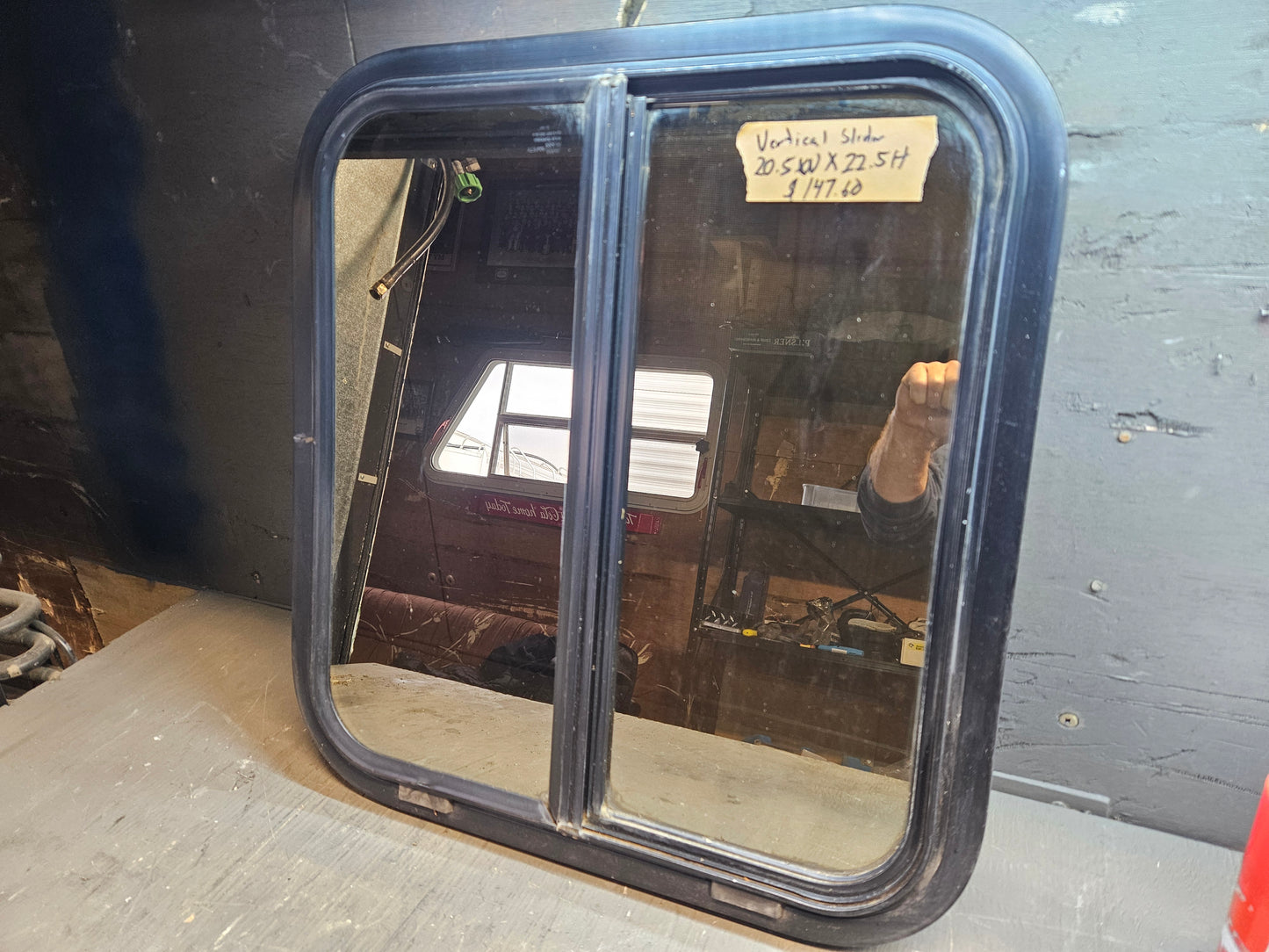 small Sliding  window black