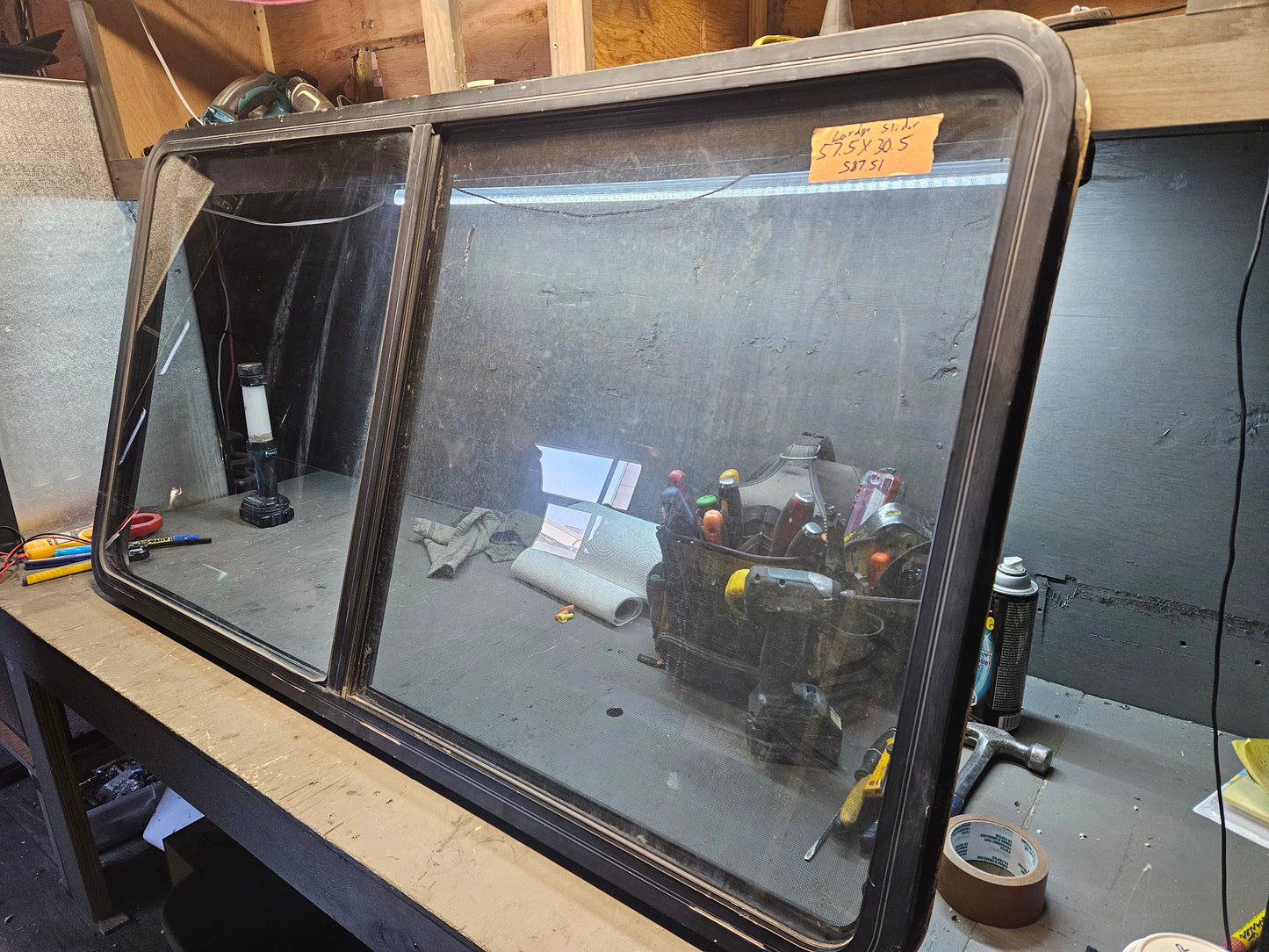 Large picture window black