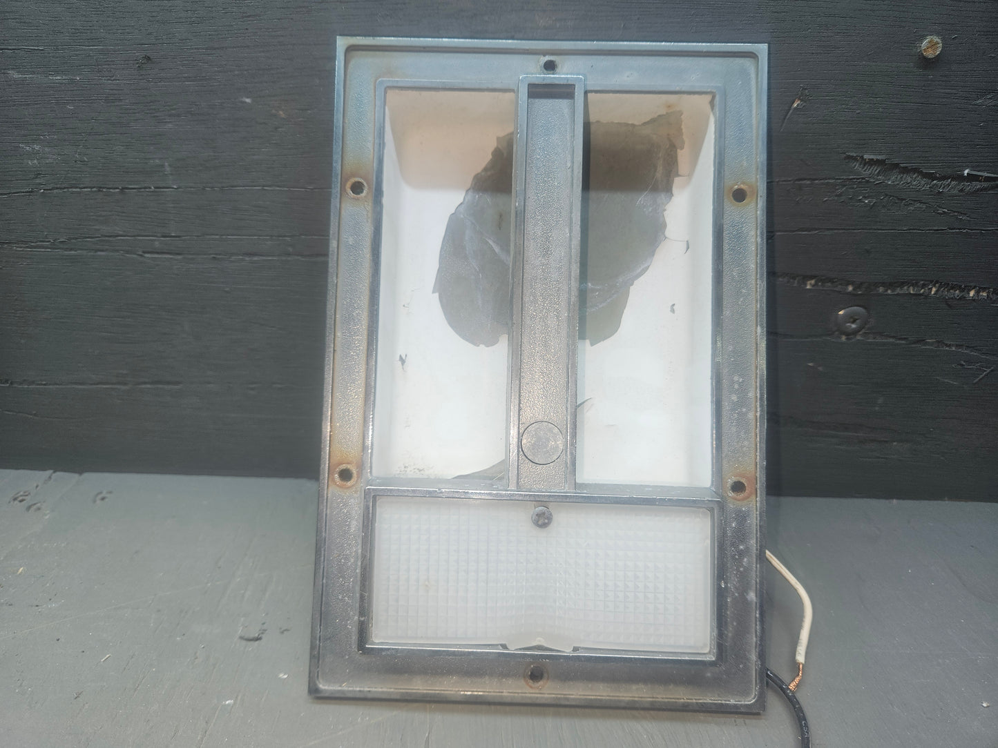 Entry door lighted grab handle