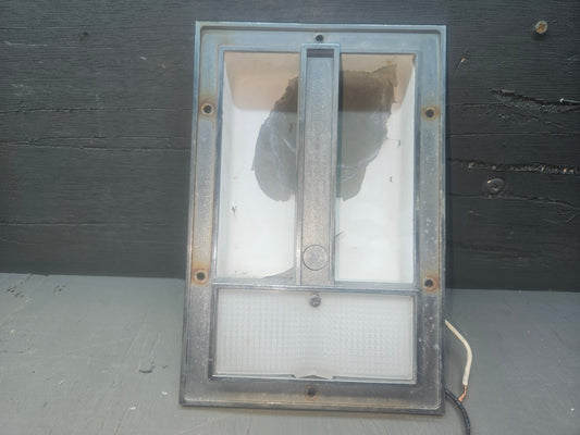 Entry door lighted grab handle