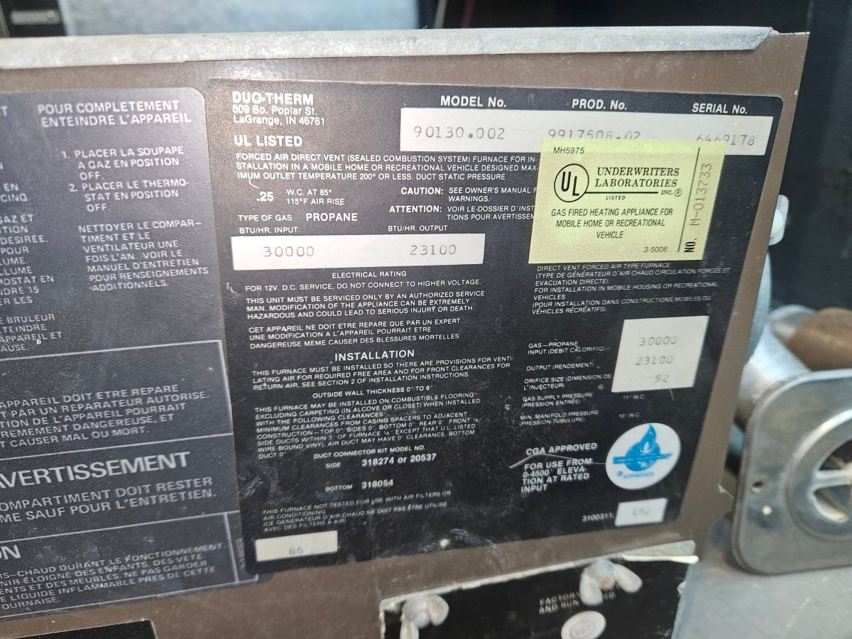 Duo therm furnace