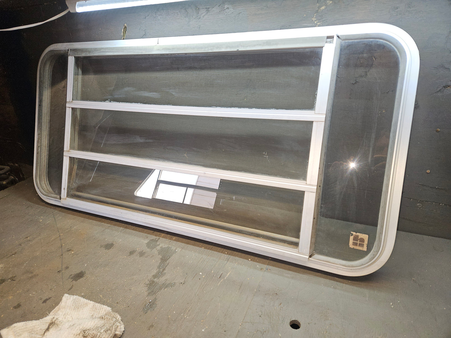 Silver crank out window