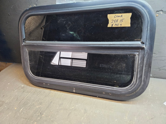 small Crank window black